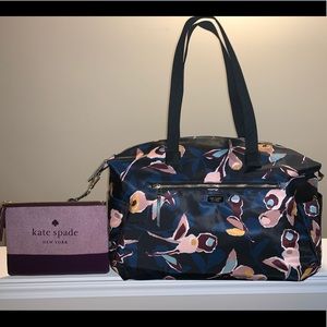❤️ KATE SPADE weekender duffle bag AND makeup bag